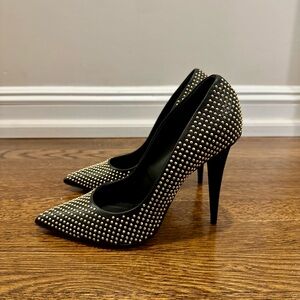 Giuseppe Zanotti Black Studded Heels